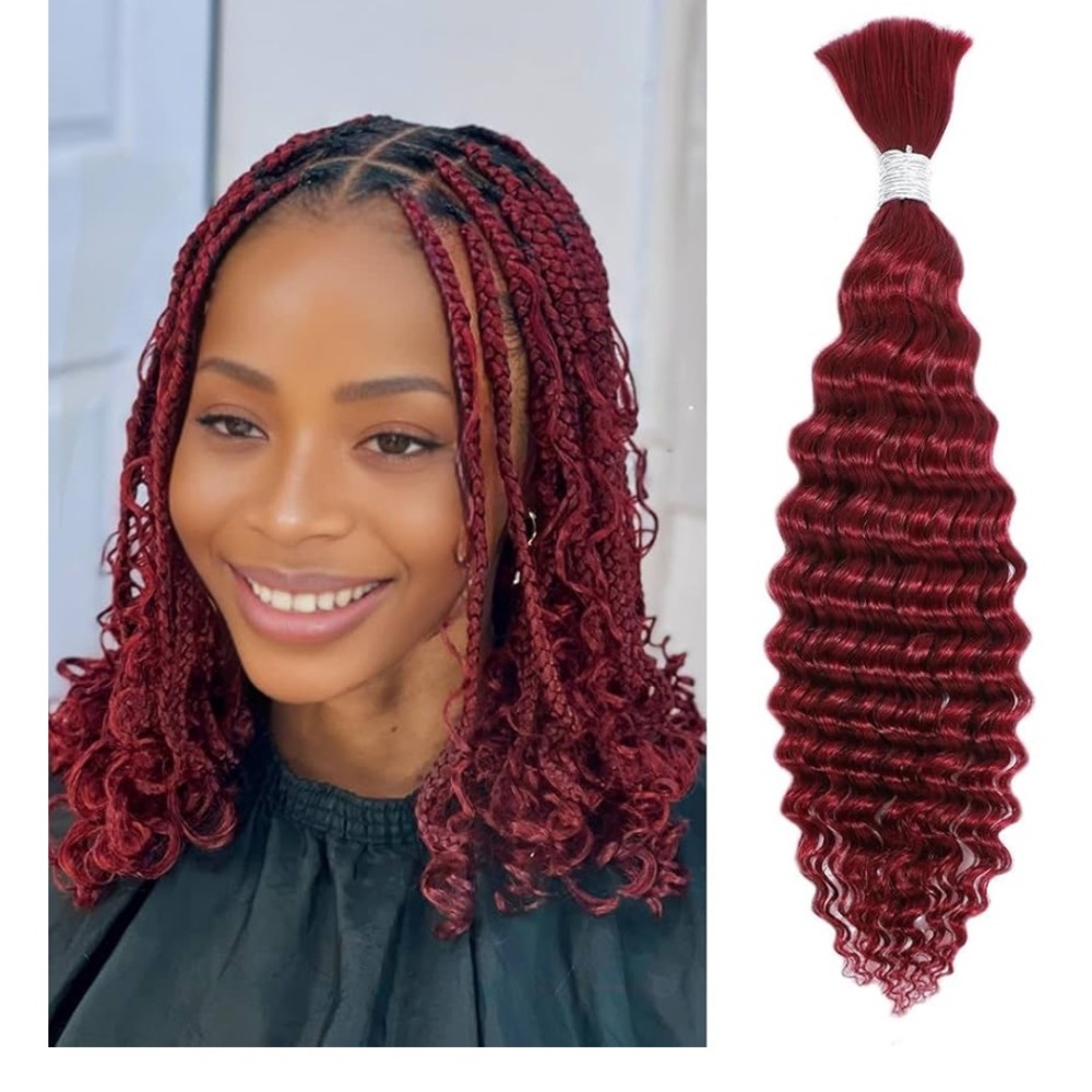 Burgundy boho hair